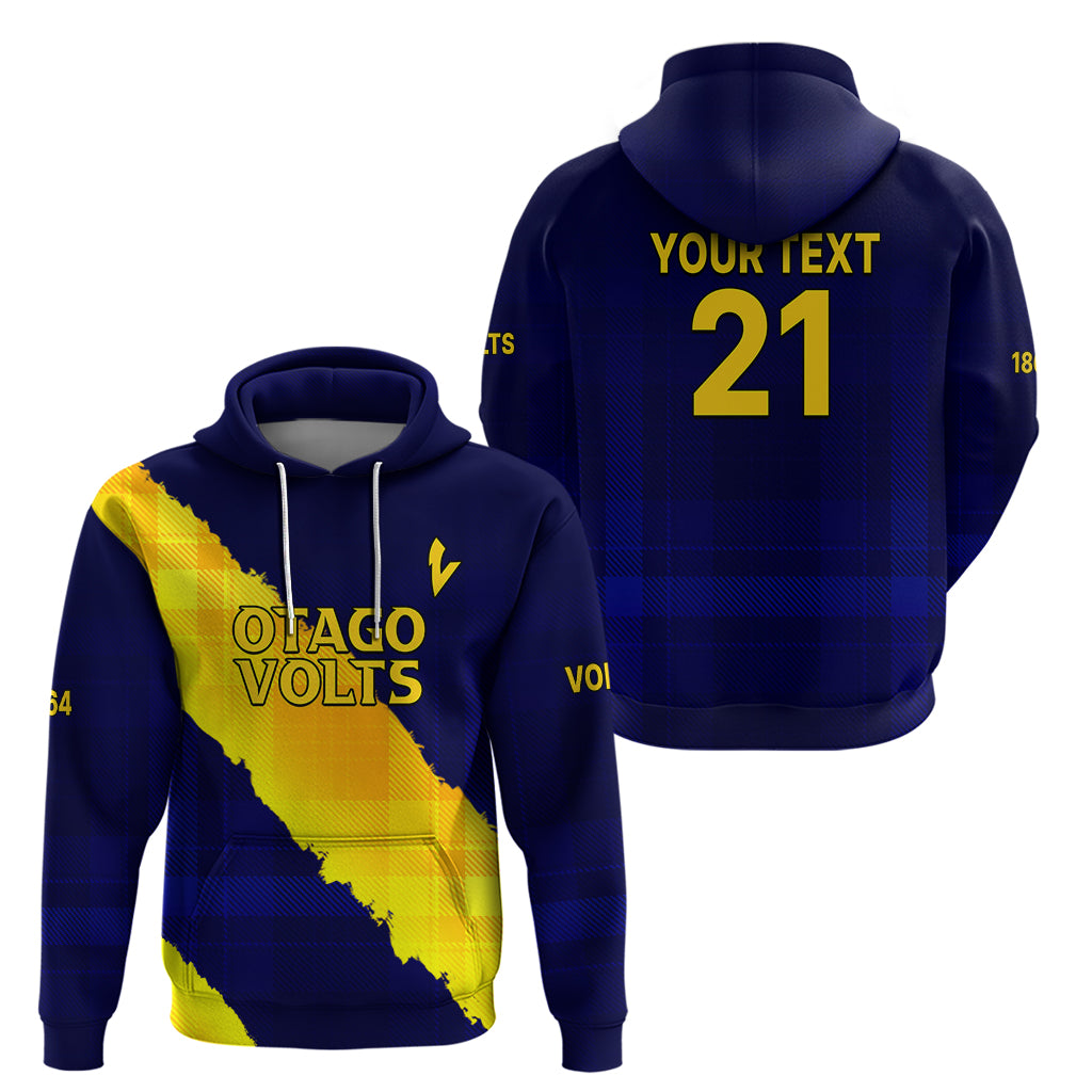 (Custom Text And Number) New Zealand Otago Cricket Hoodie The Volts Simple Style LT9 - Vibe Hoodie Shop