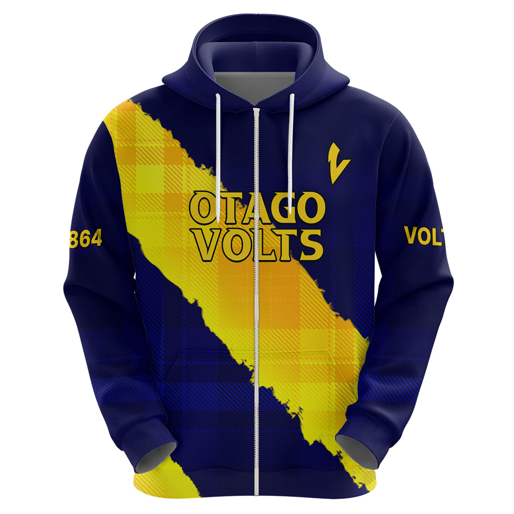 (Custom Text And Number) New Zealand Otago Cricket Hoodie The Volts Simple Style LT9 - Vibe Hoodie Shop