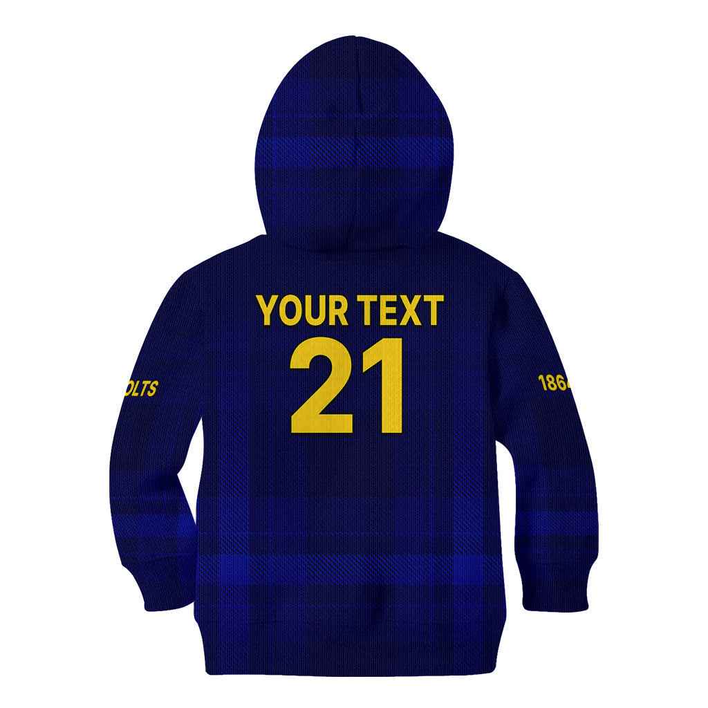 (Custom Text And Number) New Zealand Otago Cricket Kid Hoodie The Volts Simple Style - Vibe Hoodie Shop