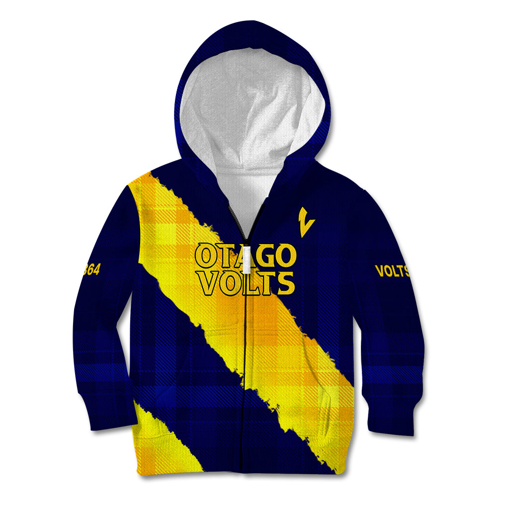 (Custom Text And Number) New Zealand Otago Cricket Kid Hoodie The Volts Simple Style - Vibe Hoodie Shop