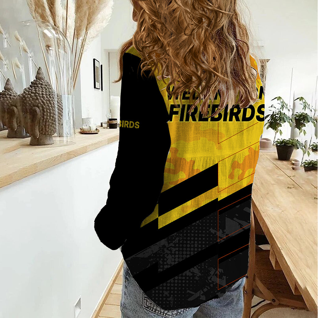 New Zealand Wellington Cricket Women Casual Shirt Firebirds Sporty Style - Vibe Hoodie Shop
