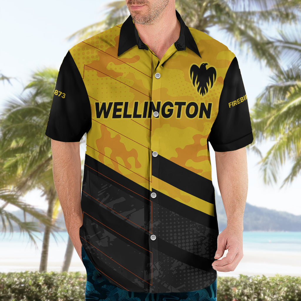 (Custom Text And Number) New Zealand Wellington Cricket Hawaiian Shirt Firebirds Sporty Style - Vibe Hoodie Shop