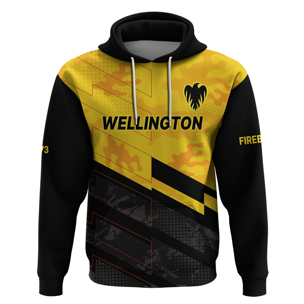 (Custom Text And Number) New Zealand Wellington Cricket Hoodie Firebirds Sporty Style LT9 - Vibe Hoodie Shop