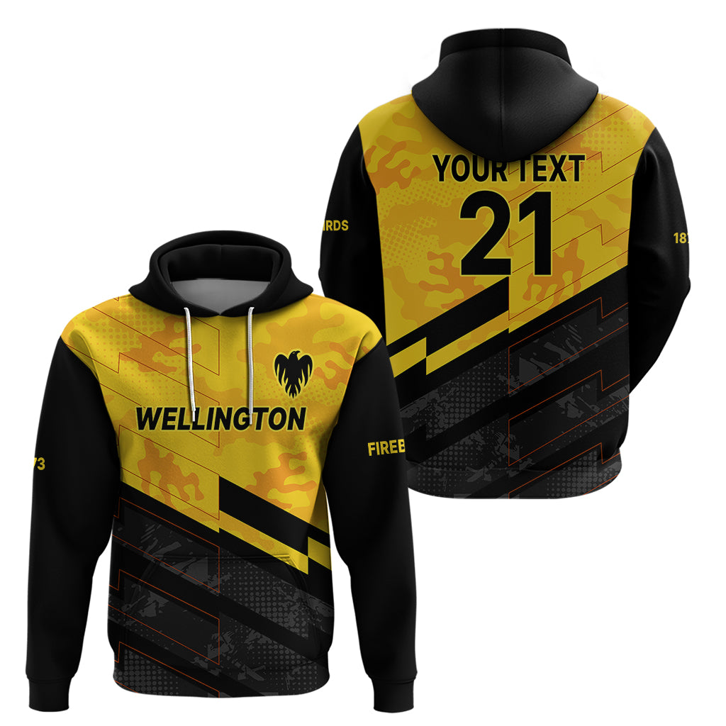 (Custom Text And Number) New Zealand Wellington Cricket Hoodie Firebirds Sporty Style LT9 - Vibe Hoodie Shop