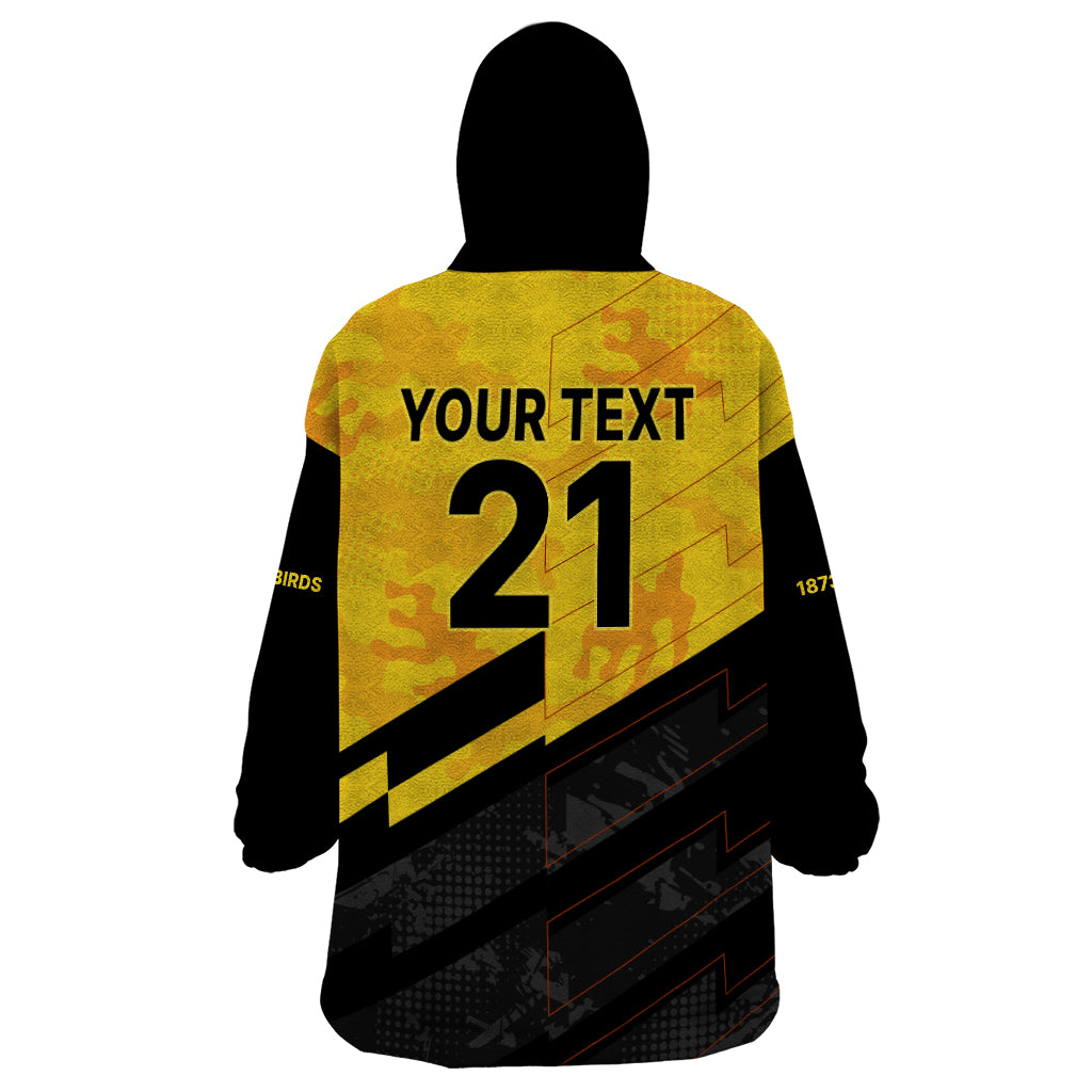 (Custom Text And Number) New Zealand Wellington Cricket Wearable Blanket Hoodie Firebirds Sporty Style - Vibe Hoodie Shop