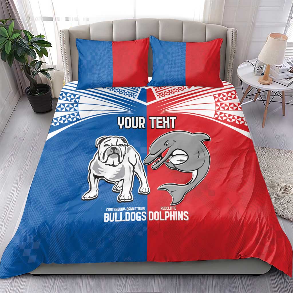 NRL Bulldogs and Dolphins Bedding Set Sporty Style - Vibe Hoodie Shop