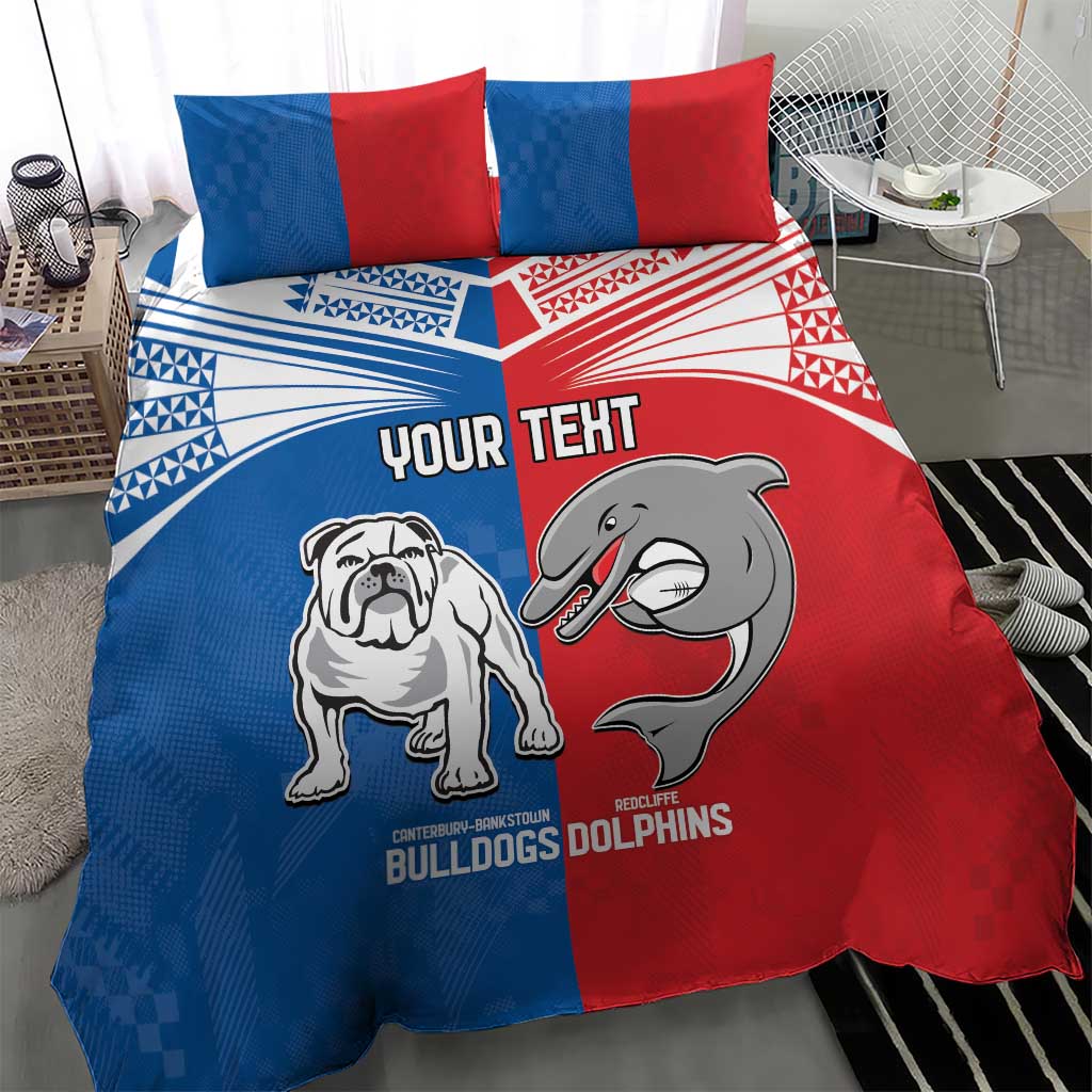 NRL Bulldogs and Dolphins Bedding Set Sporty Style - Vibe Hoodie Shop