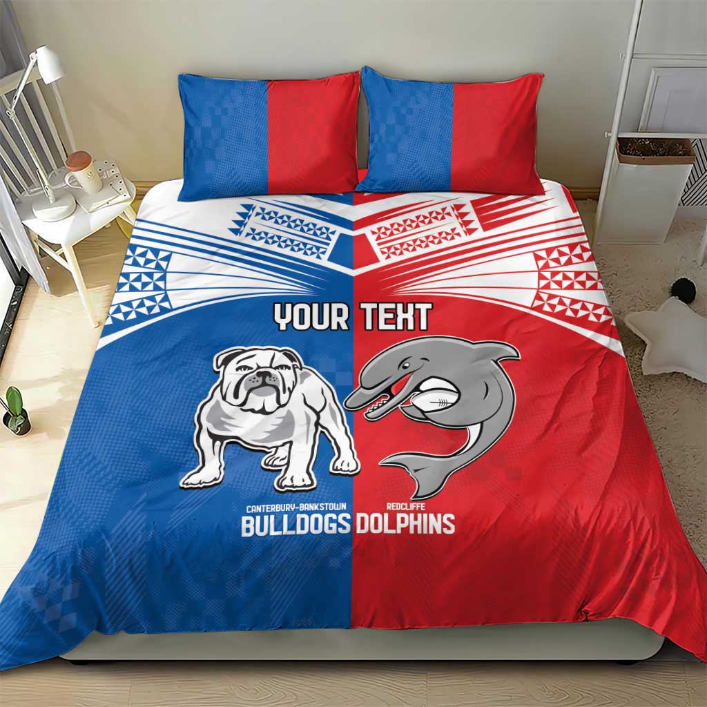 NRL Bulldogs and Dolphins Bedding Set Sporty Style - Vibe Hoodie Shop