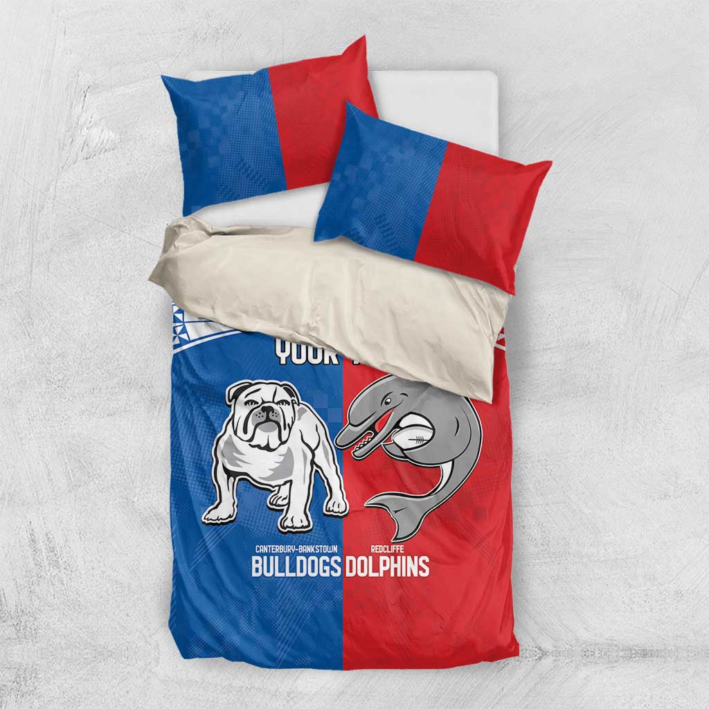 NRL Bulldogs and Dolphins Bedding Set Sporty Style - Vibe Hoodie Shop