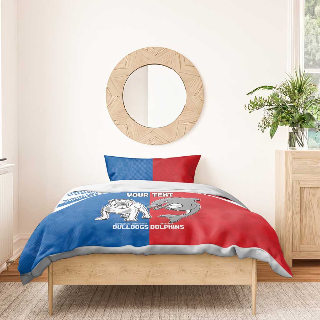 NRL Bulldogs and Dolphins Bedding Set Sporty Style - Vibe Hoodie Shop