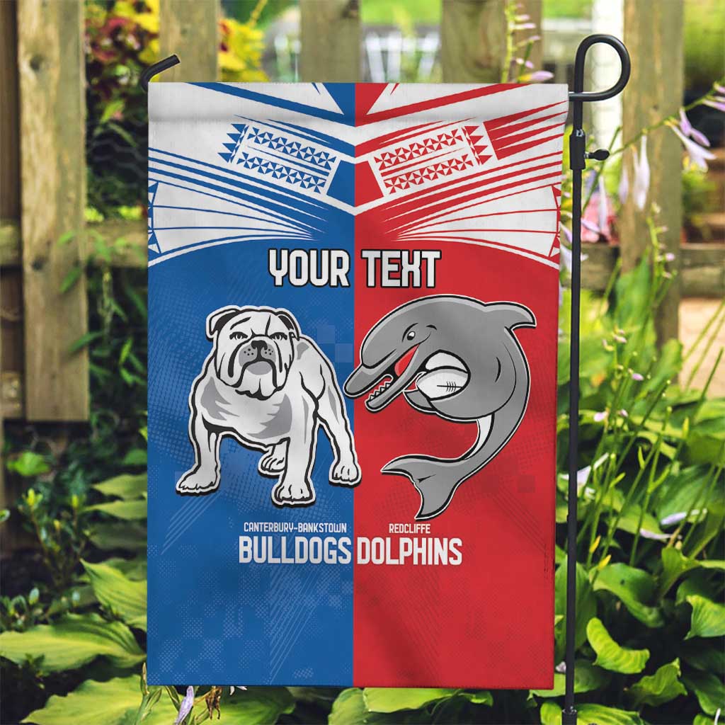 NRL Bulldogs and Dolphins Garden Flag Sporty Style - Vibe Hoodie Shop