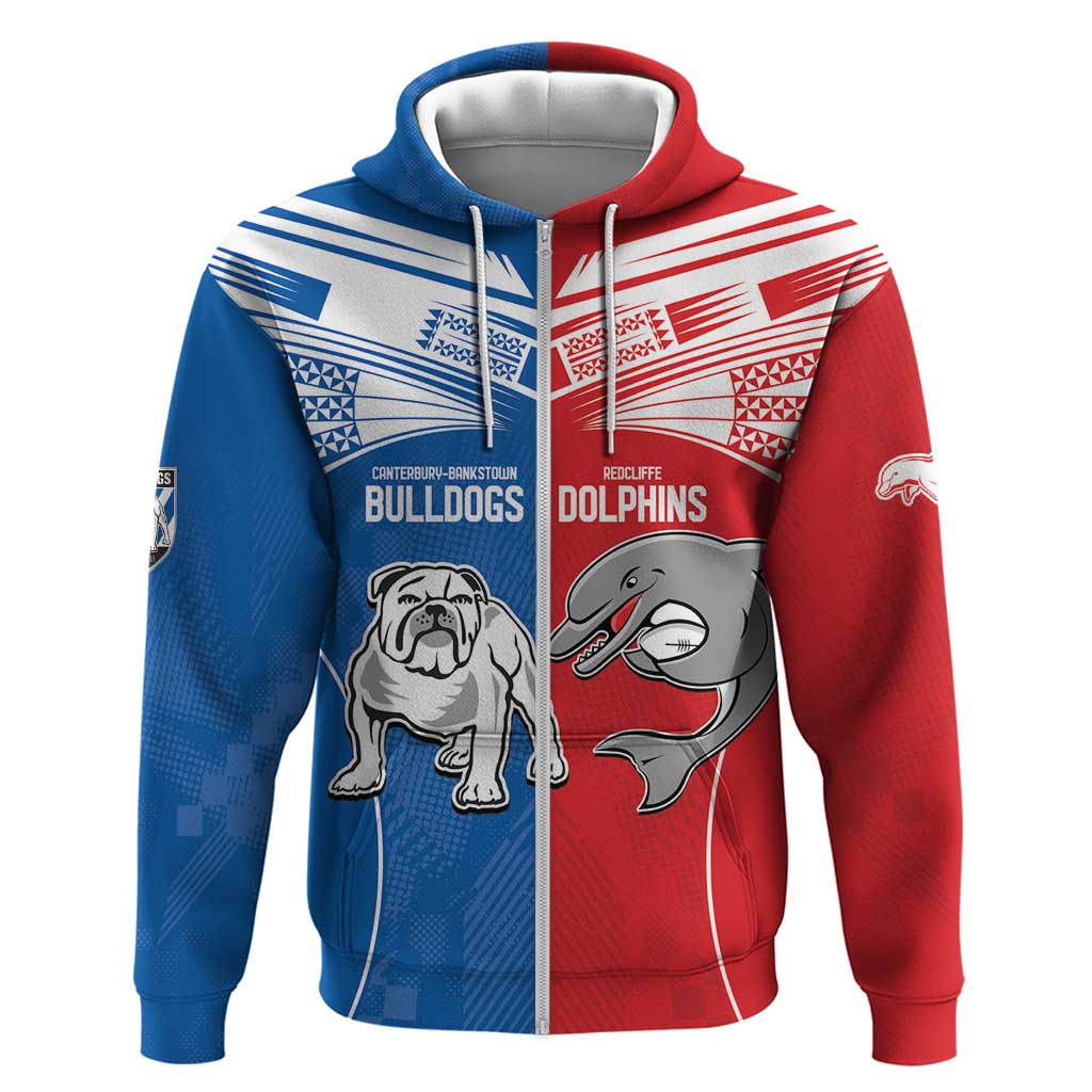 NRL Bulldogs and Dolphins Hoodie Sporty Style LT9 - Vibe Hoodie Shop