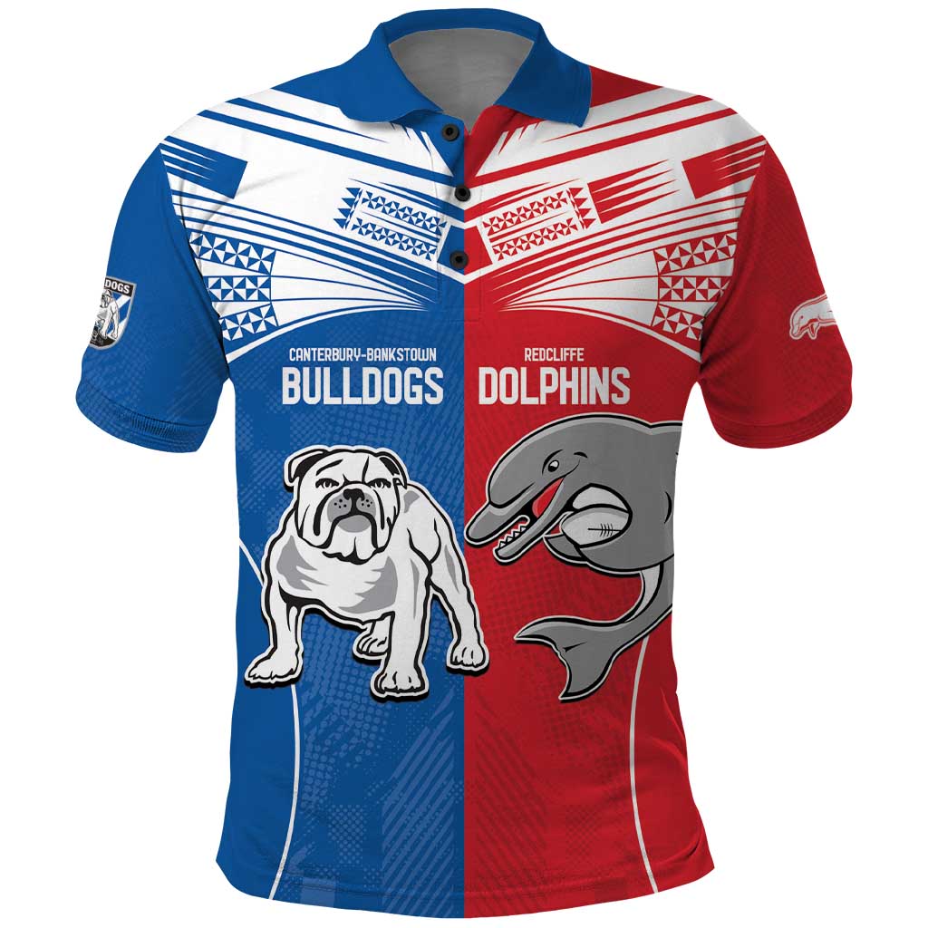 NRL Bulldogs and Dolphins Polo Shirt Sporty Style LT9 - Vibe Hoodie Shop