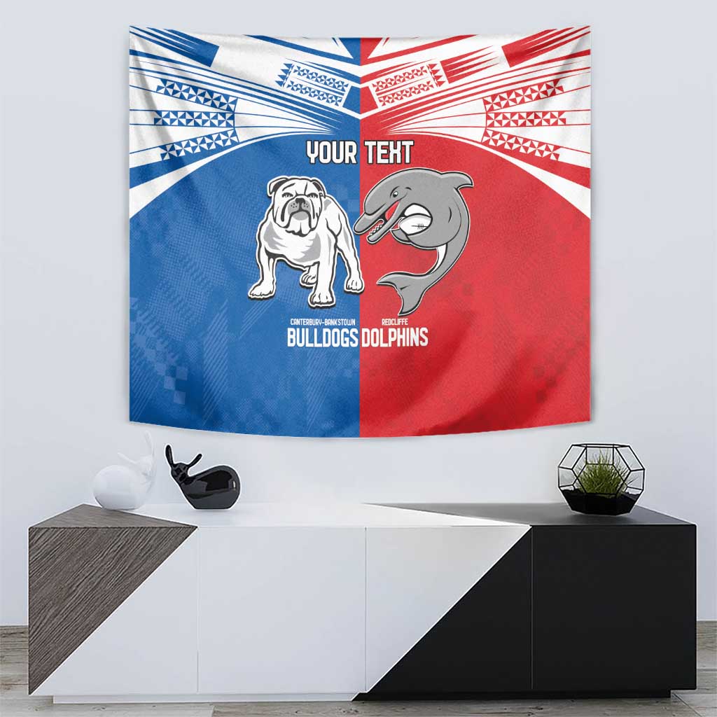 NRL Bulldogs and Dolphins Tapestry Sporty Style - Vibe Hoodie Shop