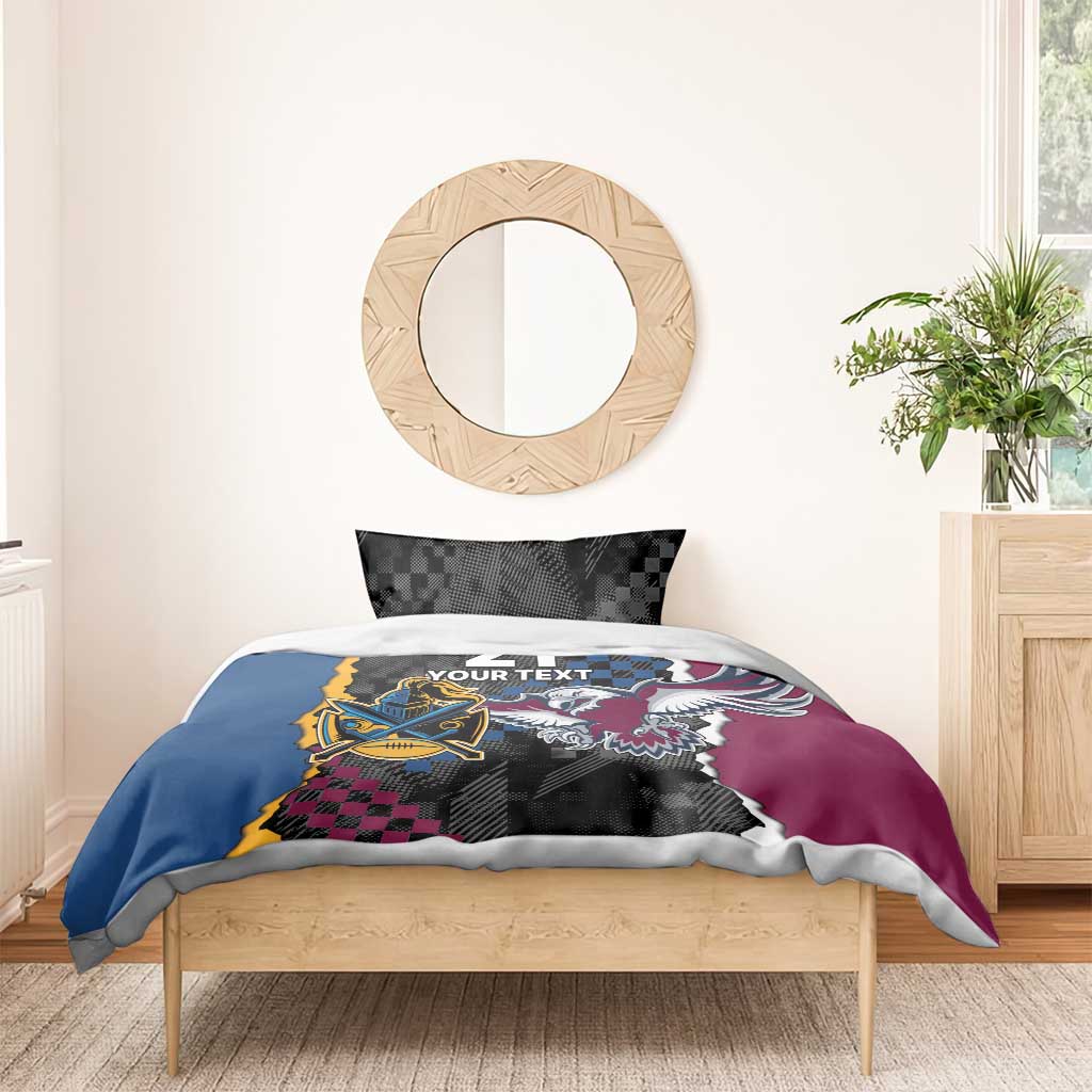 Titans and Manly Eagle Bedding Set Rugby Together Sporty Style - Vibe Hoodie Shop