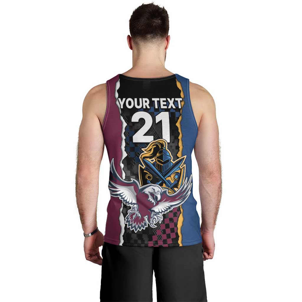 Titans and Manly Eagle Men Tank Top Rugby Together Sporty Style - Vibe Hoodie Shop