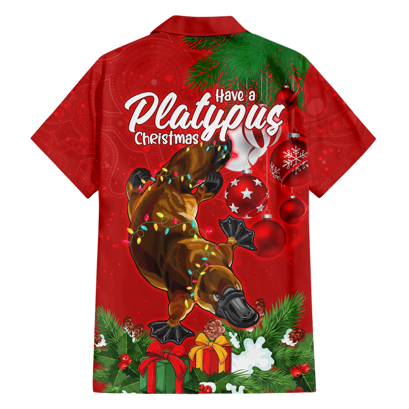 Platypus Lover Hawaiian Shirt Australia Merry Christmas Aboriginal - Vibe Hoodie Shop
