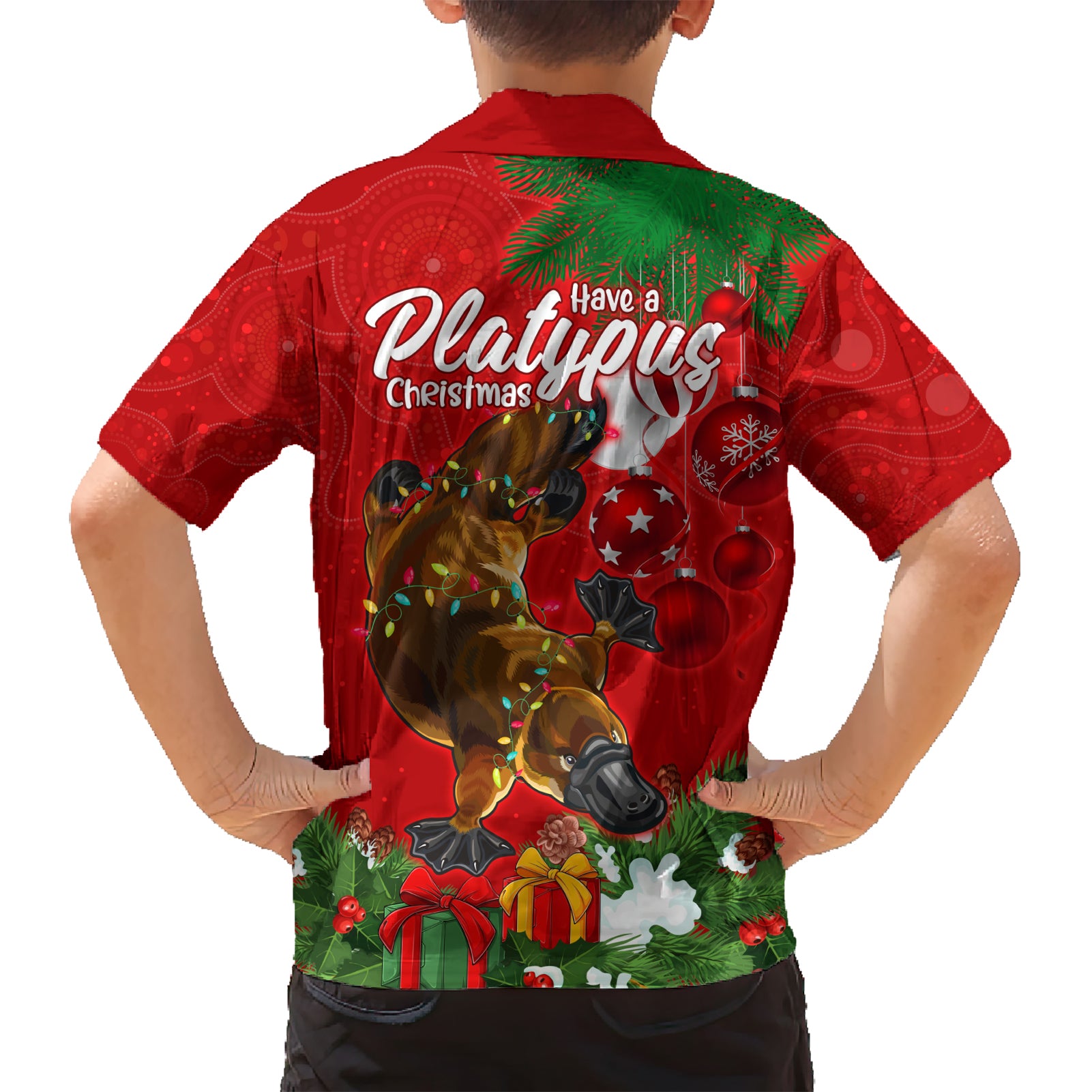 Platypus Lover Hawaiian Shirt Australia Merry Christmas Aboriginal - Vibe Hoodie Shop