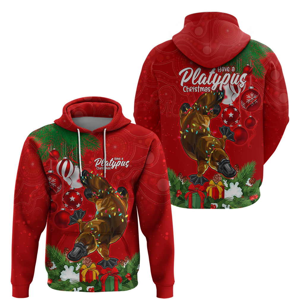 Platypus Lover Hoodie Australia Merry Christmas Aboriginal LT9 - Vibe Hoodie Shop