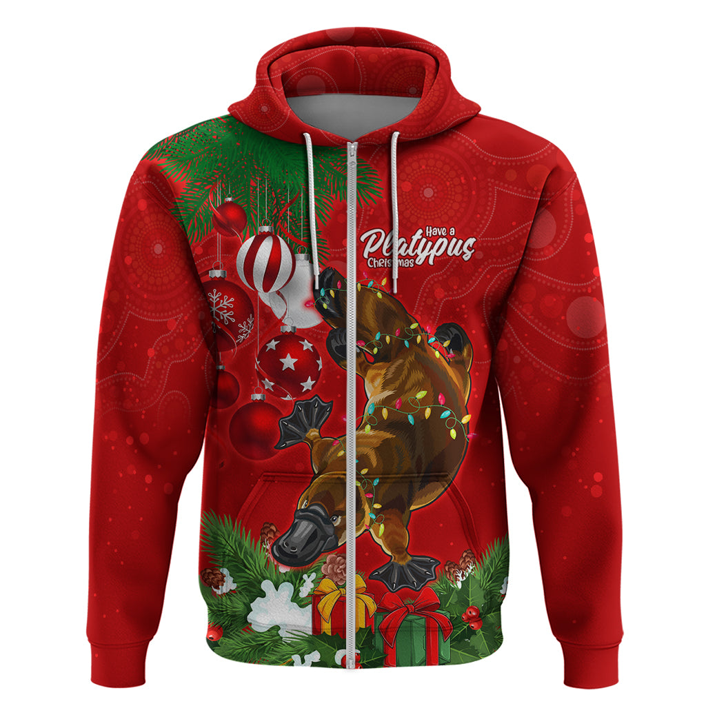 Platypus Lover Hoodie Australia Merry Christmas Aboriginal LT9 - Vibe Hoodie Shop