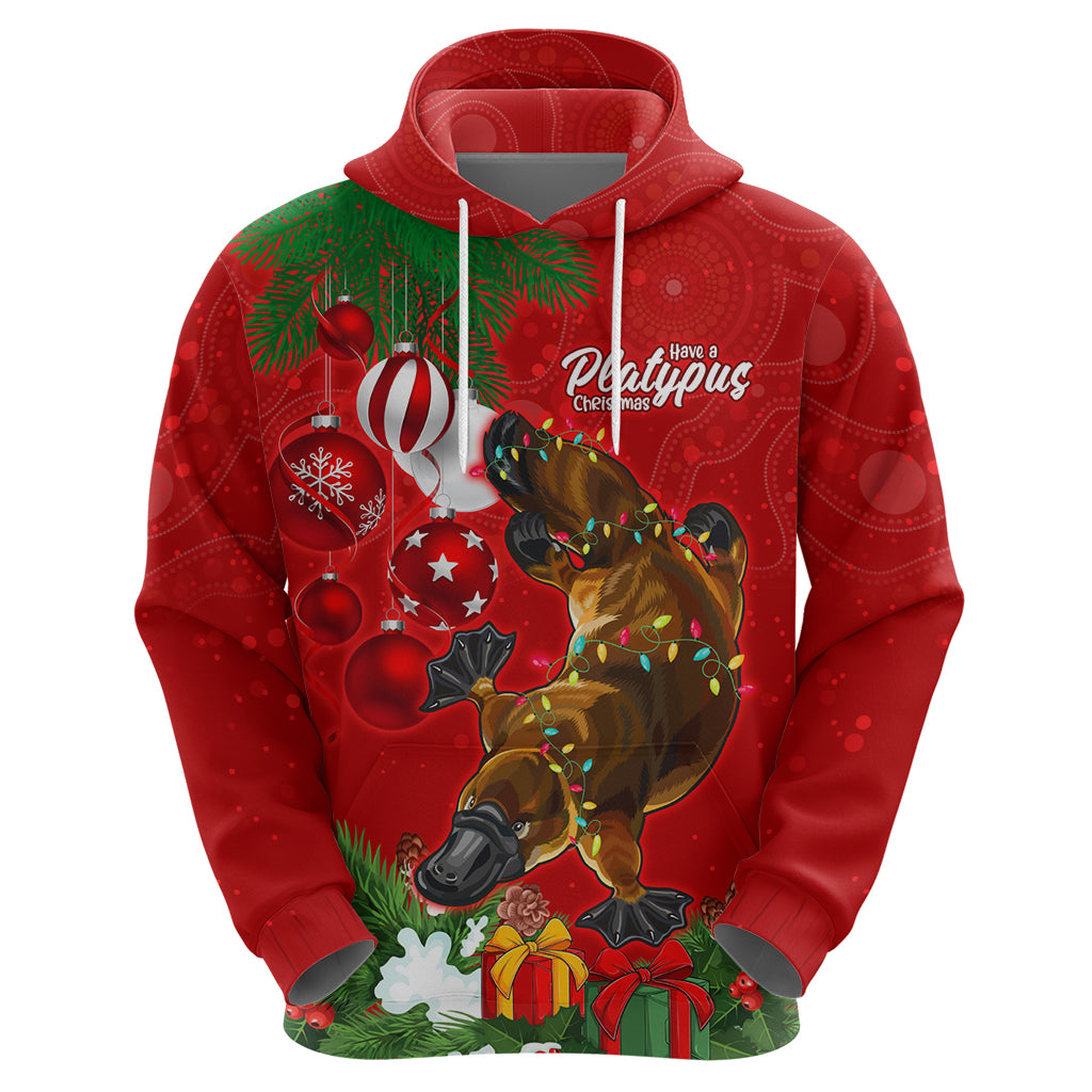 Platypus Lover Hoodie Australia Merry Christmas Aboriginal LT9 - Vibe Hoodie Shop