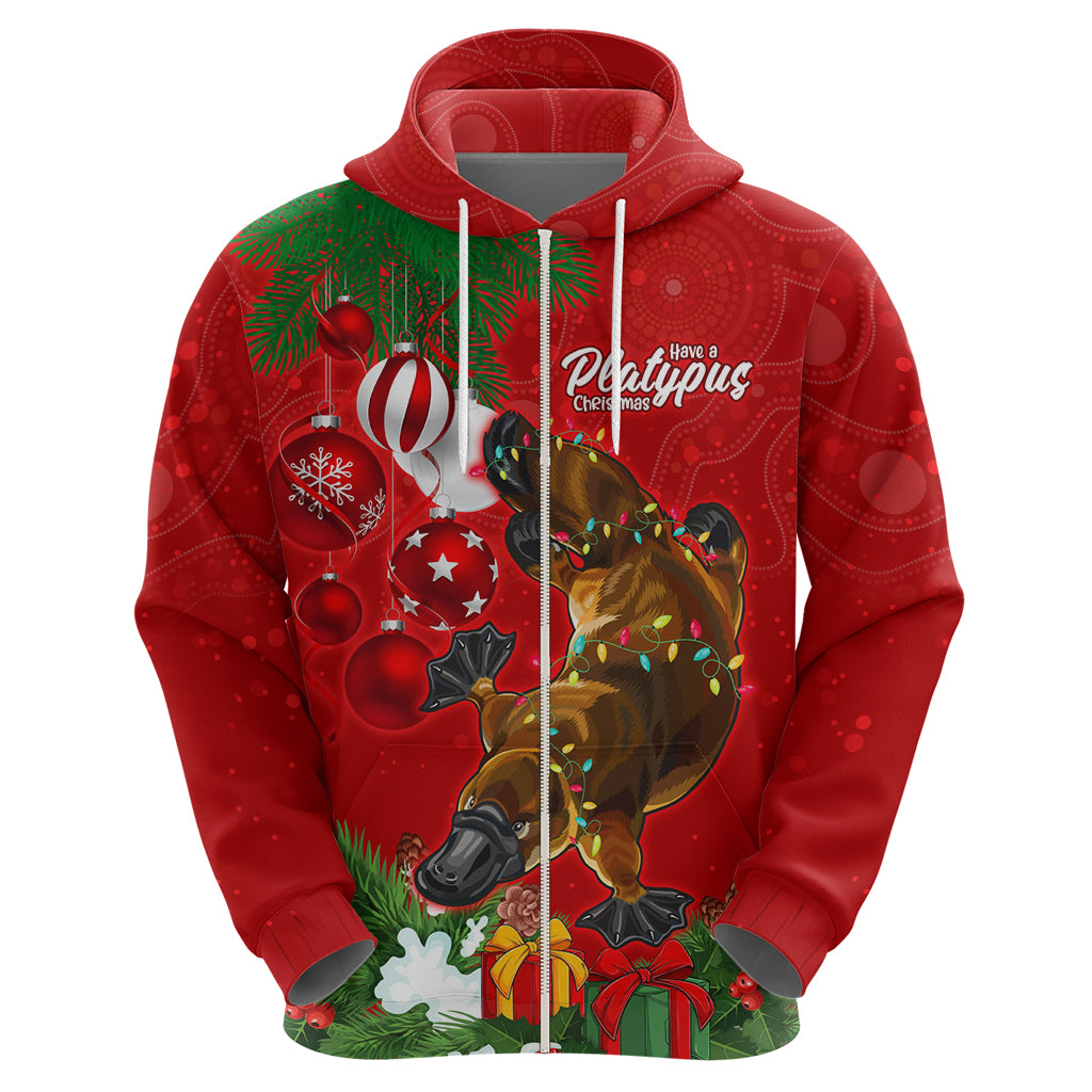Platypus Lover Hoodie Australia Merry Christmas Aboriginal LT9 - Vibe Hoodie Shop