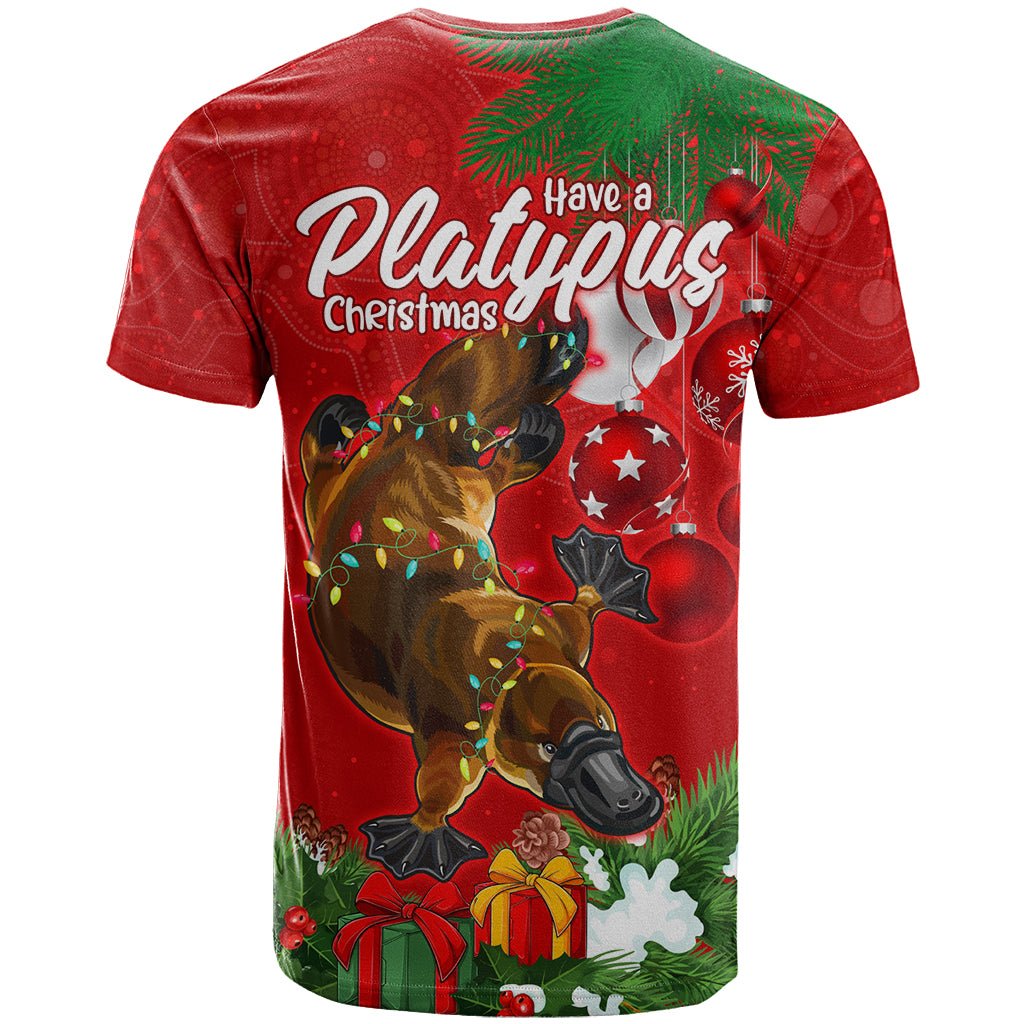 Platypus Lover T Shirt Australia Merry Christmas Aboriginal LT9 - Vibe Hoodie Shop