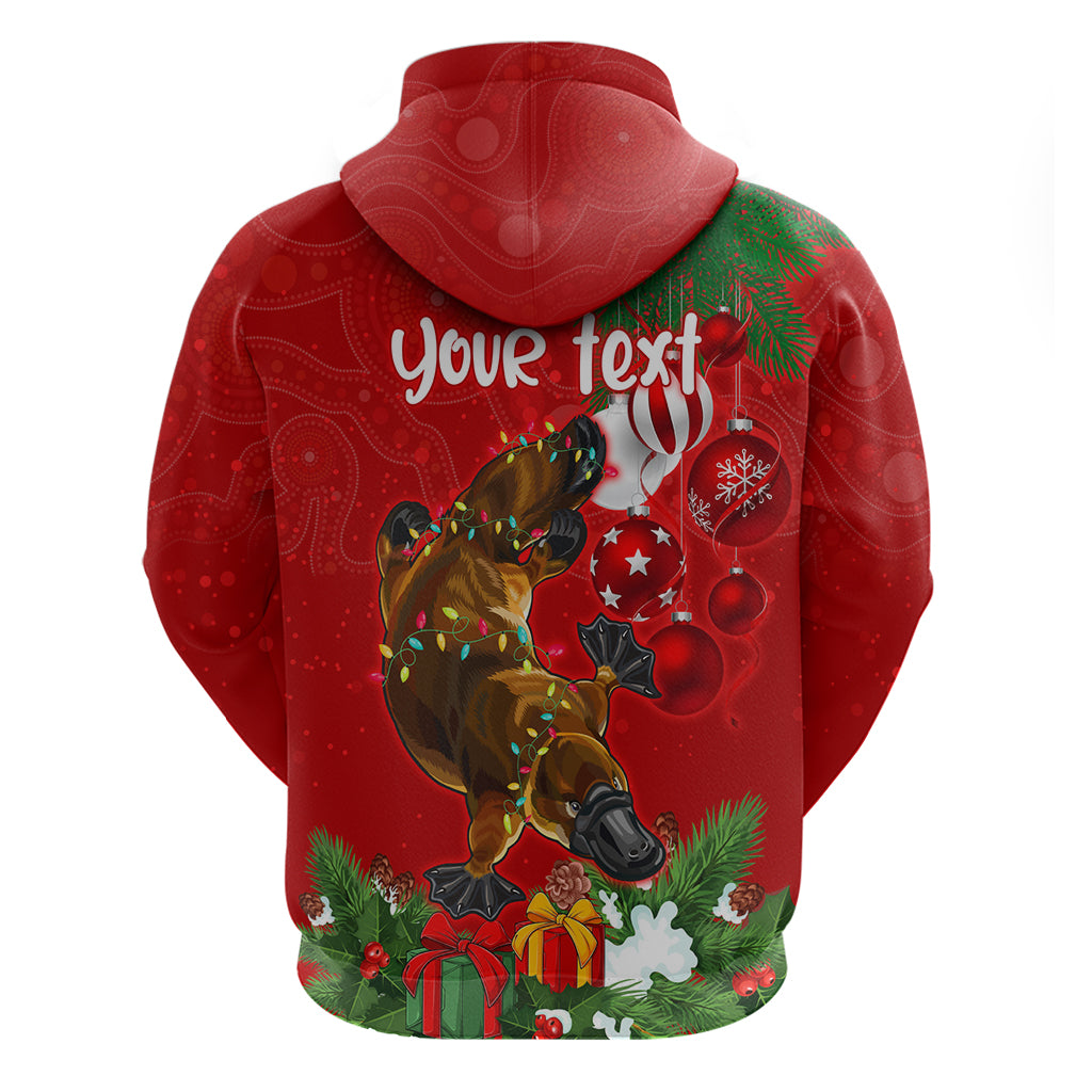 Personalised Platypus Lover Hoodie Australia Merry Christmas Aboriginal LT9 - Vibe Hoodie Shop