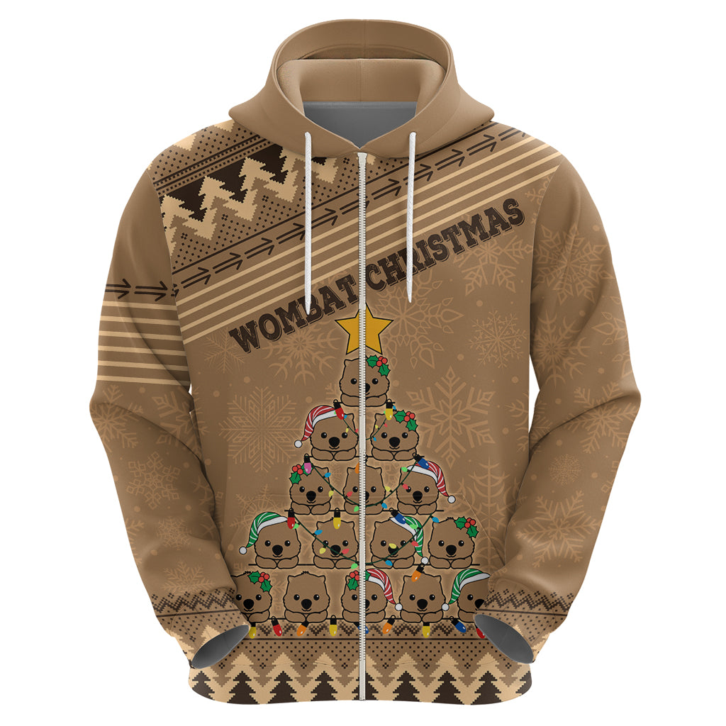 Wombat Christmas Tree Hoodie Australia Merry Xmas Simple Style LT9 - Vibe Hoodie Shop