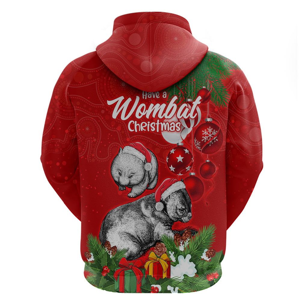 Wombat Lover Hoodie Australia Merry Christmas Aboriginal LT9 - Vibe Hoodie Shop