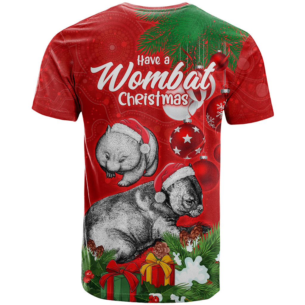 Wombat Lover T Shirt Australia Merry Christmas Aboriginal LT9 - Vibe Hoodie Shop