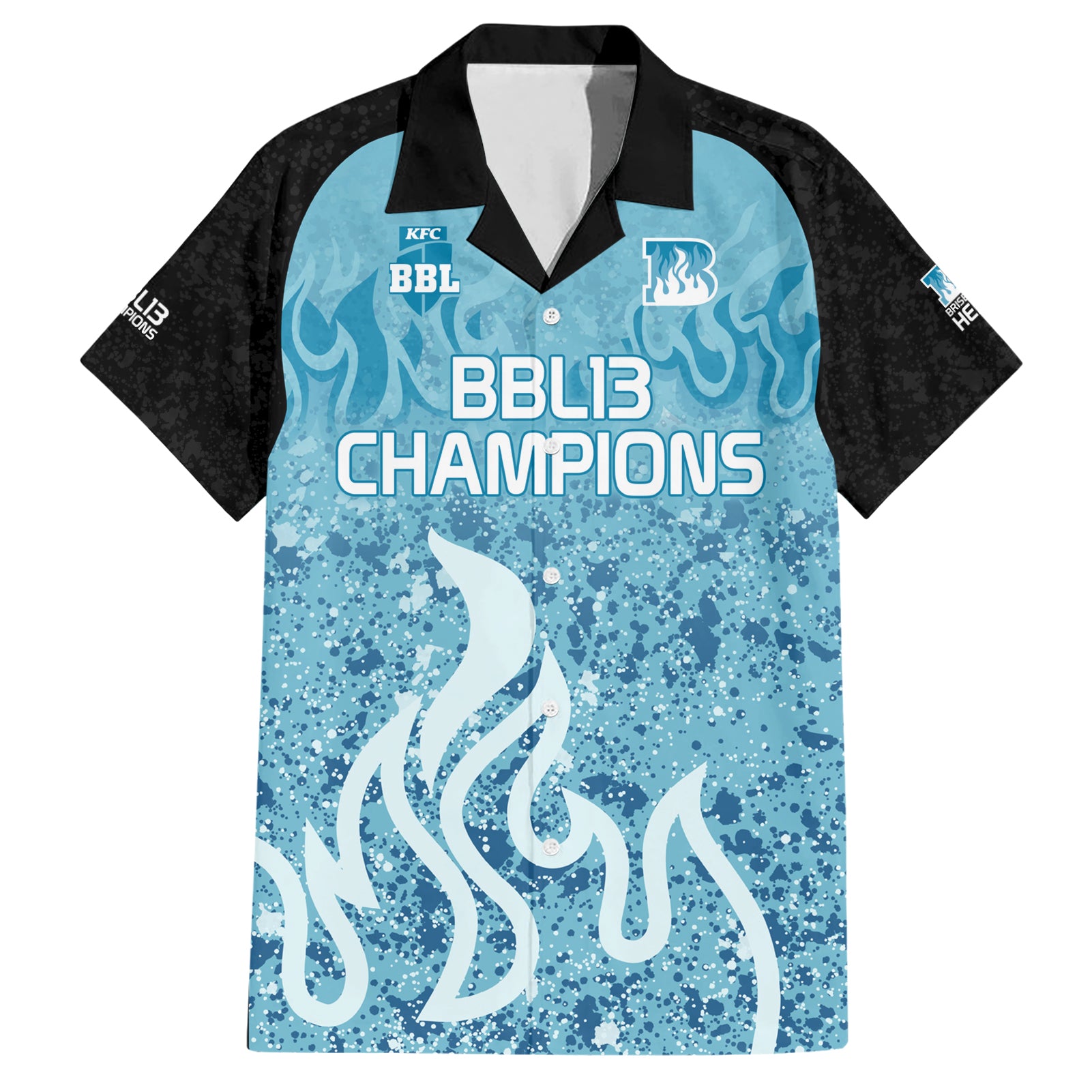 Custom Brisbane Heat Champions BBL13 Hawaiian Shirt - Vibe Hoodie Shop