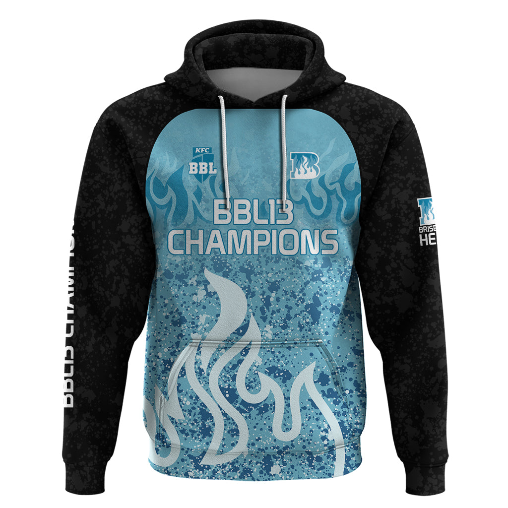 Custom Brisbane Heat Champions BBL13 Hoodie LT9 - Vibe Hoodie Shop