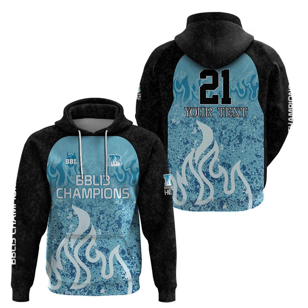 Custom Brisbane Heat Champions BBL13 Hoodie LT9 - Vibe Hoodie Shop