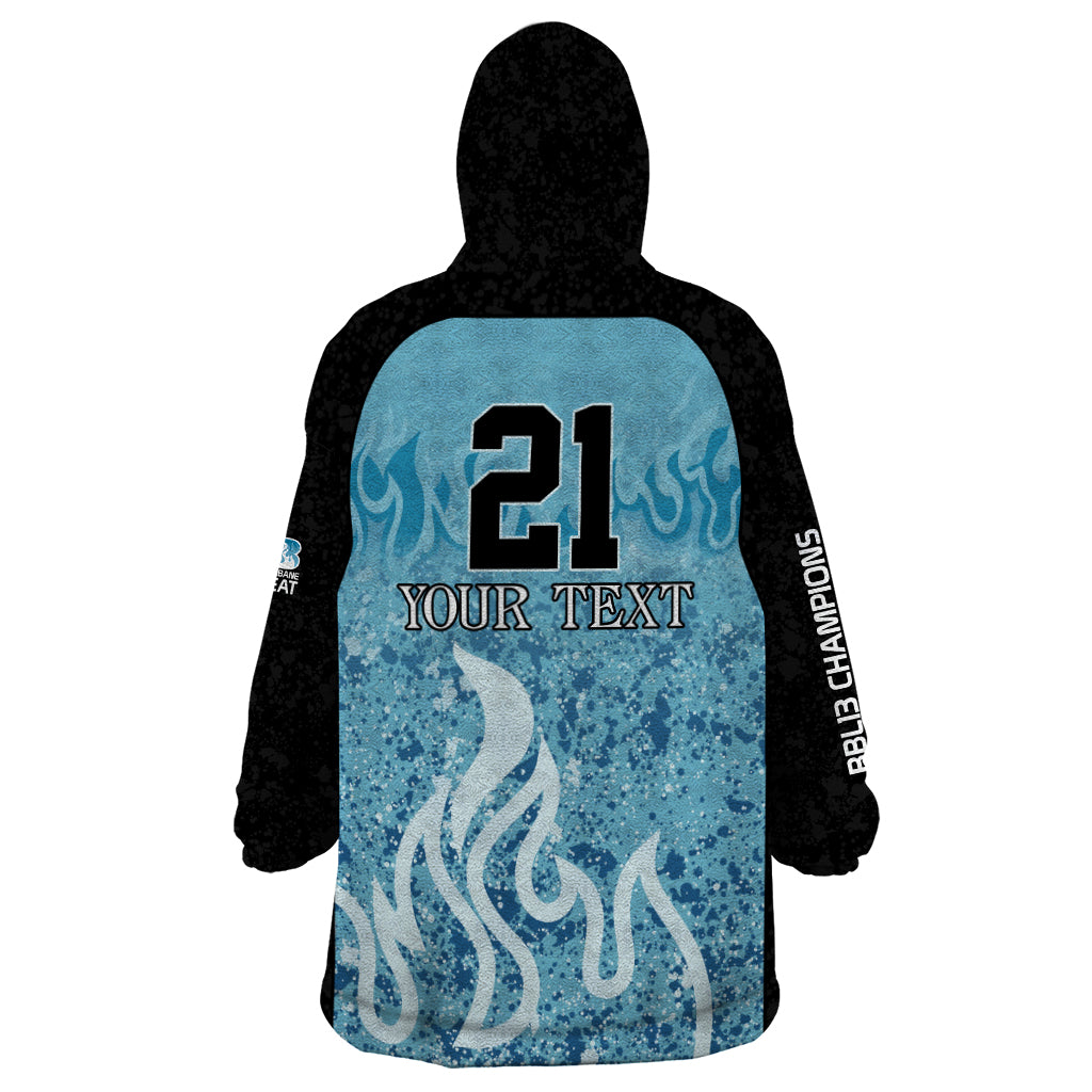 Custom Brisbane Heat Champions BBL13 Wearable Blanket Hoodie - Vibe Hoodie Shop