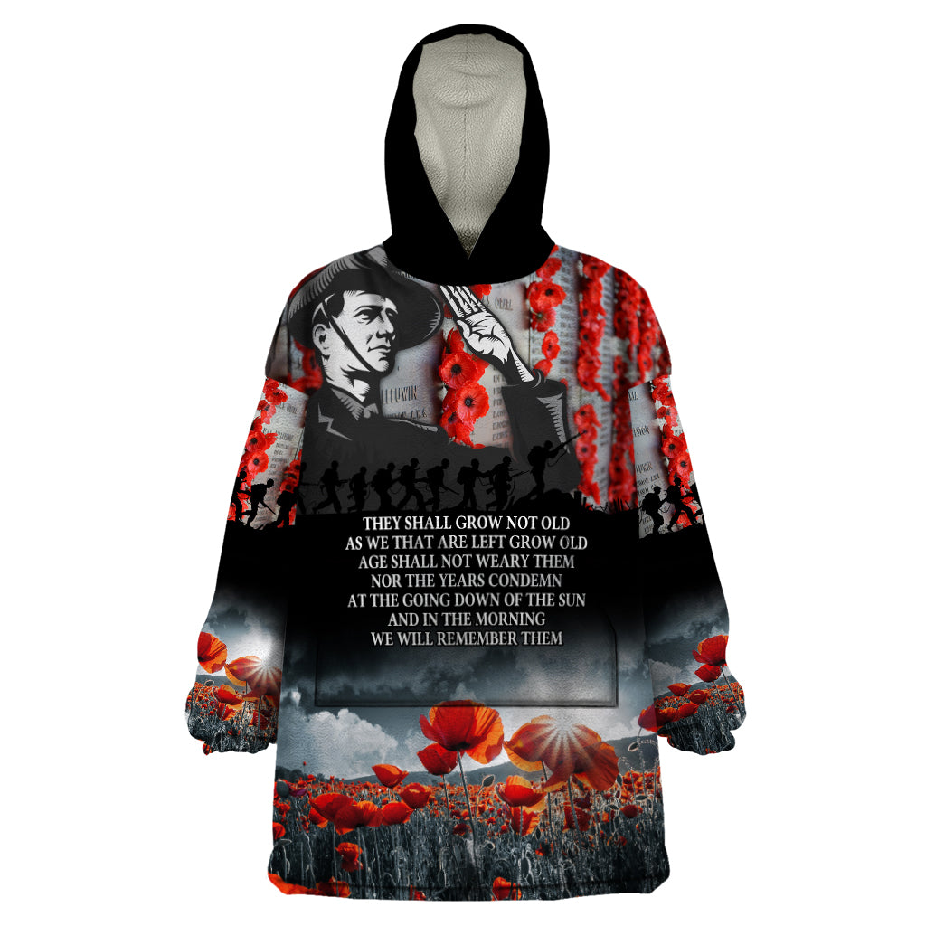 ANZAC DAY Heroes Of The Gallipoli Wearable Blanket Hoodie - Vibe Hoodie Shop