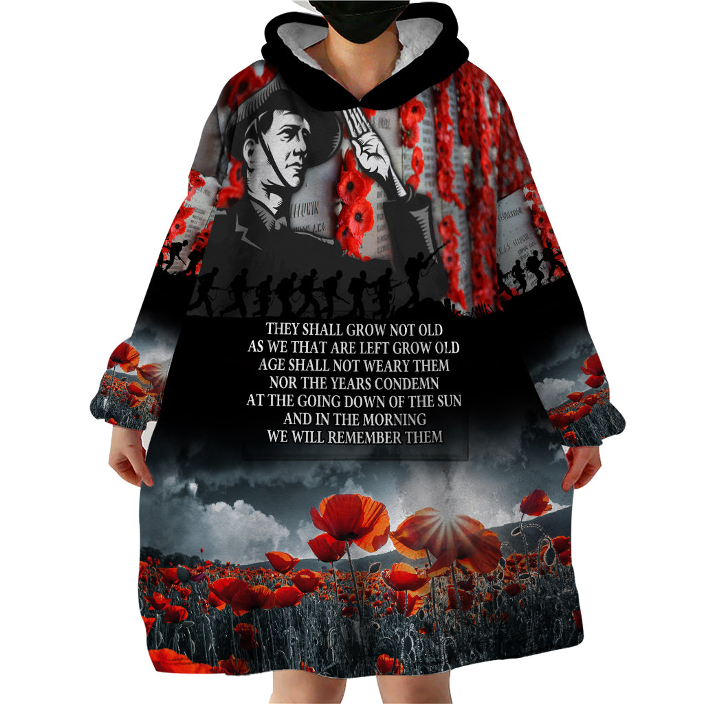 ANZAC DAY Heroes Of The Gallipoli Wearable Blanket Hoodie - Vibe Hoodie Shop