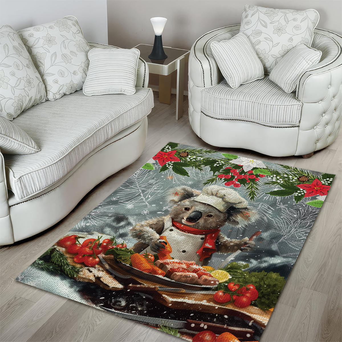 Koala Chef Christmas in July Area Rug - Vibe Hoodie Shop