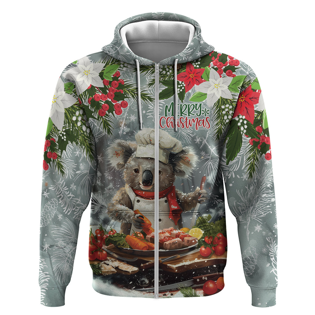 Personalised Koala Chef Christmas in July Hoodie LT9 - Vibe Hoodie Shop