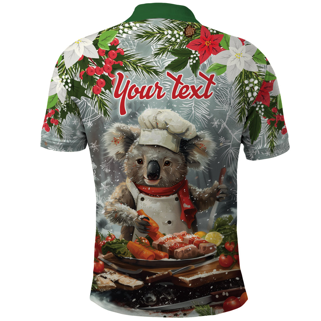 Personalised Koala Chef Christmas in July Polo Shirt LT9 - Vibe Hoodie Shop