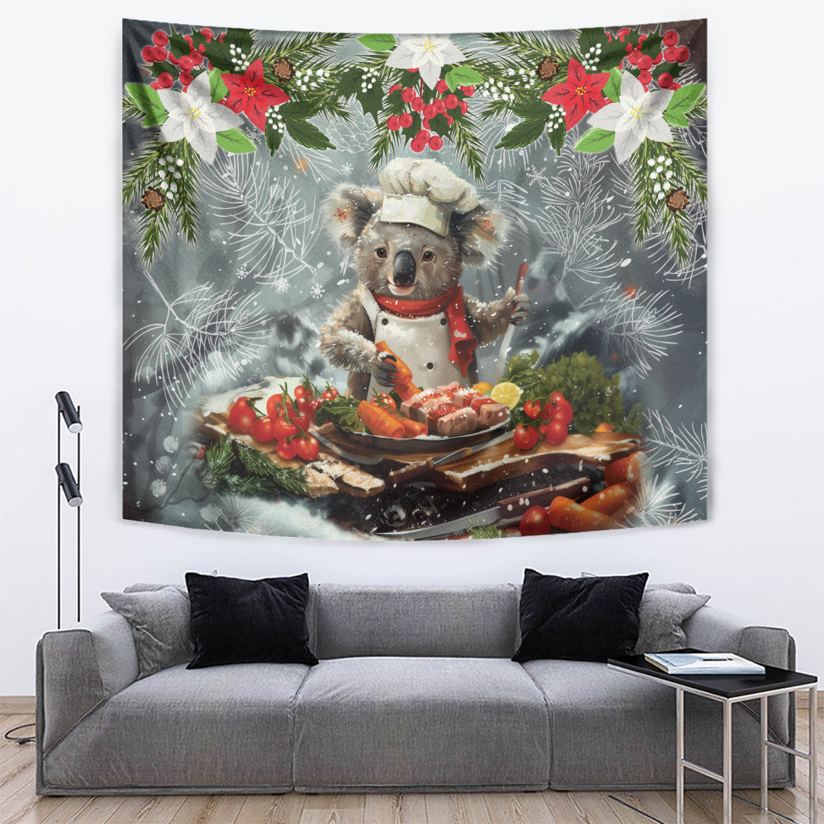 Koala Chef Christmas in July Tapestry - Vibe Hoodie Shop