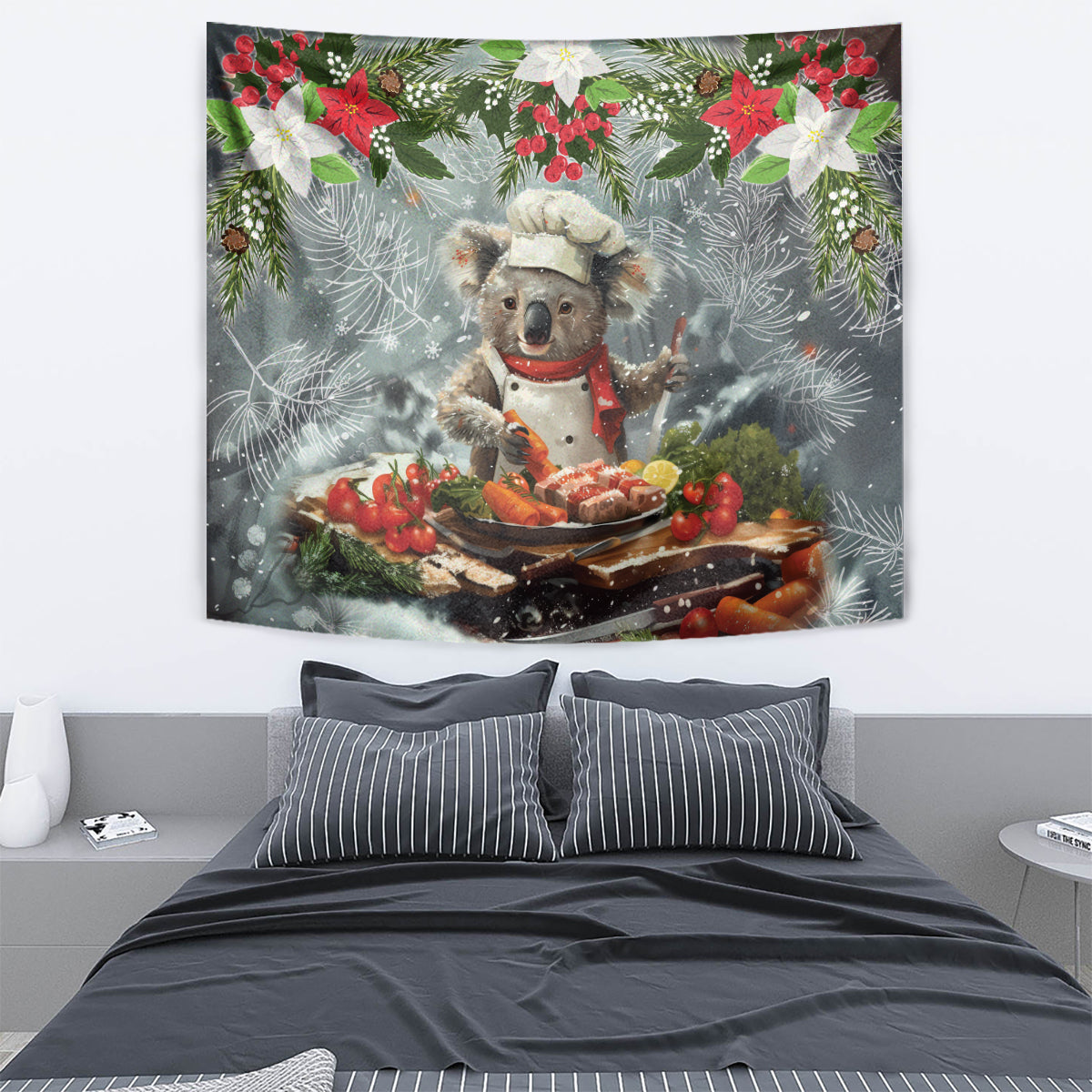 Koala Chef Christmas in July Tapestry - Vibe Hoodie Shop