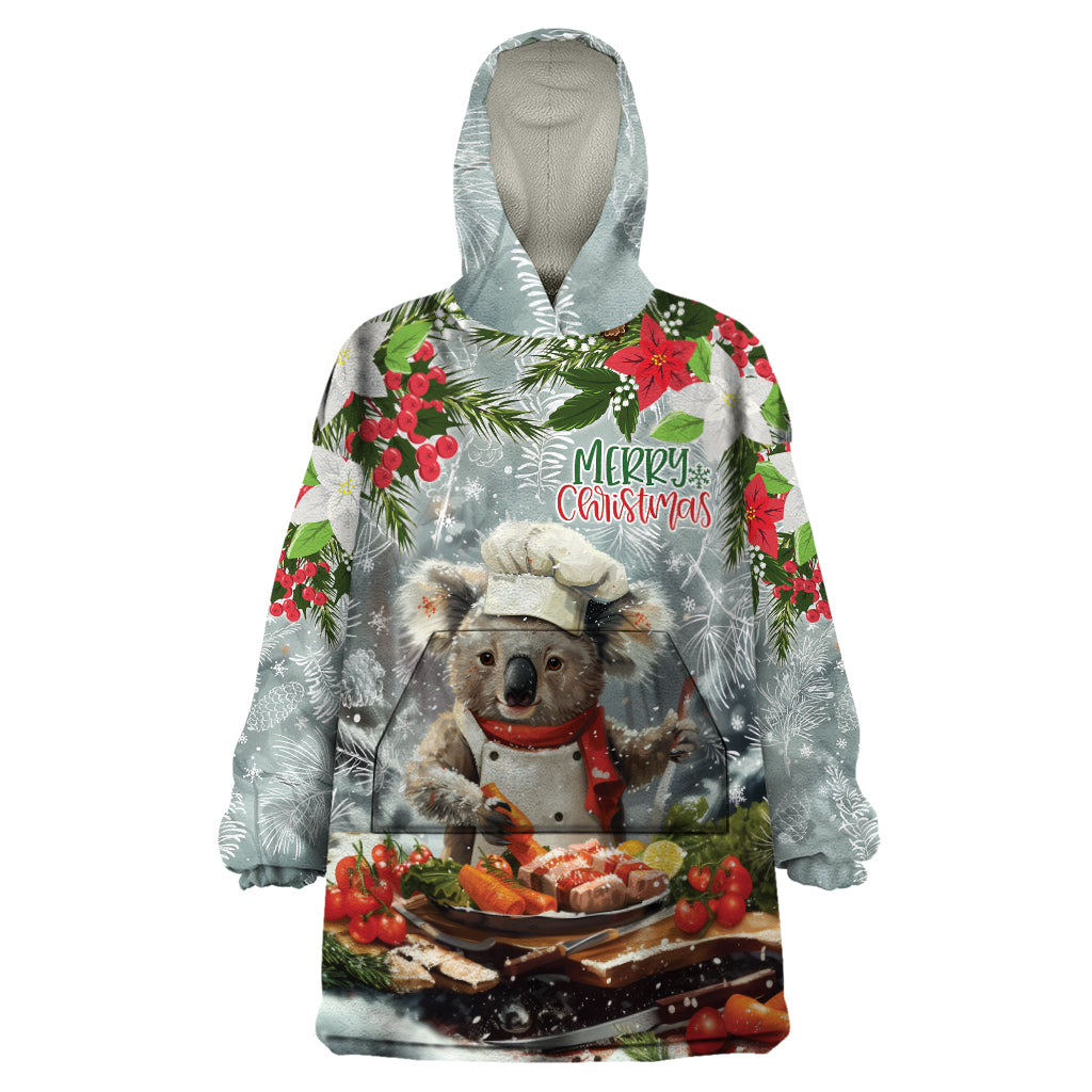 Personalised Koala Chef Christmas in July Wearable Blanket Hoodie - Vibe Hoodie Shop