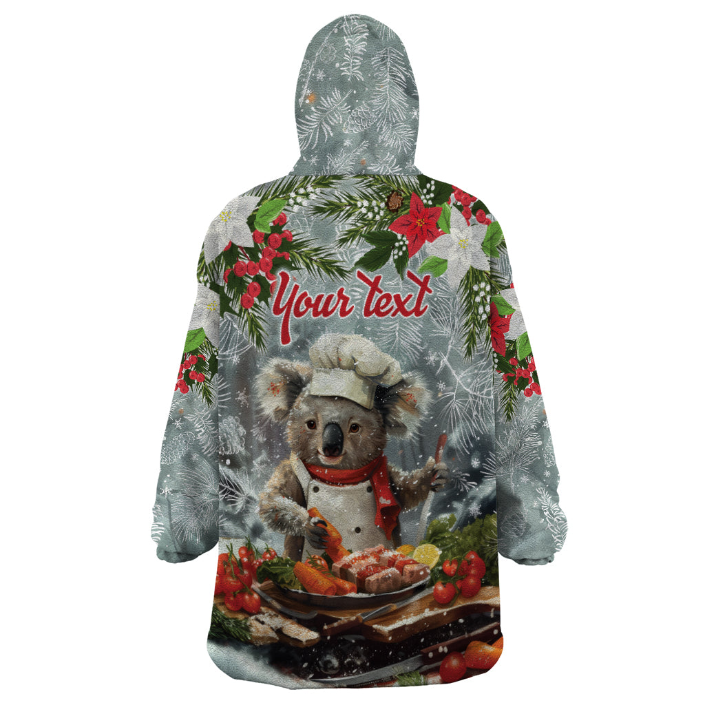 Personalised Koala Chef Christmas in July Wearable Blanket Hoodie - Vibe Hoodie Shop