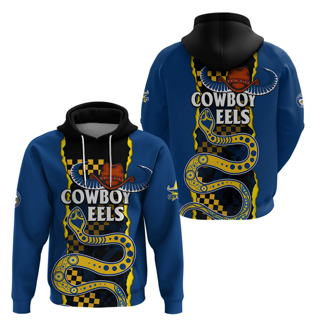 NRL Combine Cowboys and Parra Eels Hoodie Sporty Style LT9 - Vibe Hoodie Shop