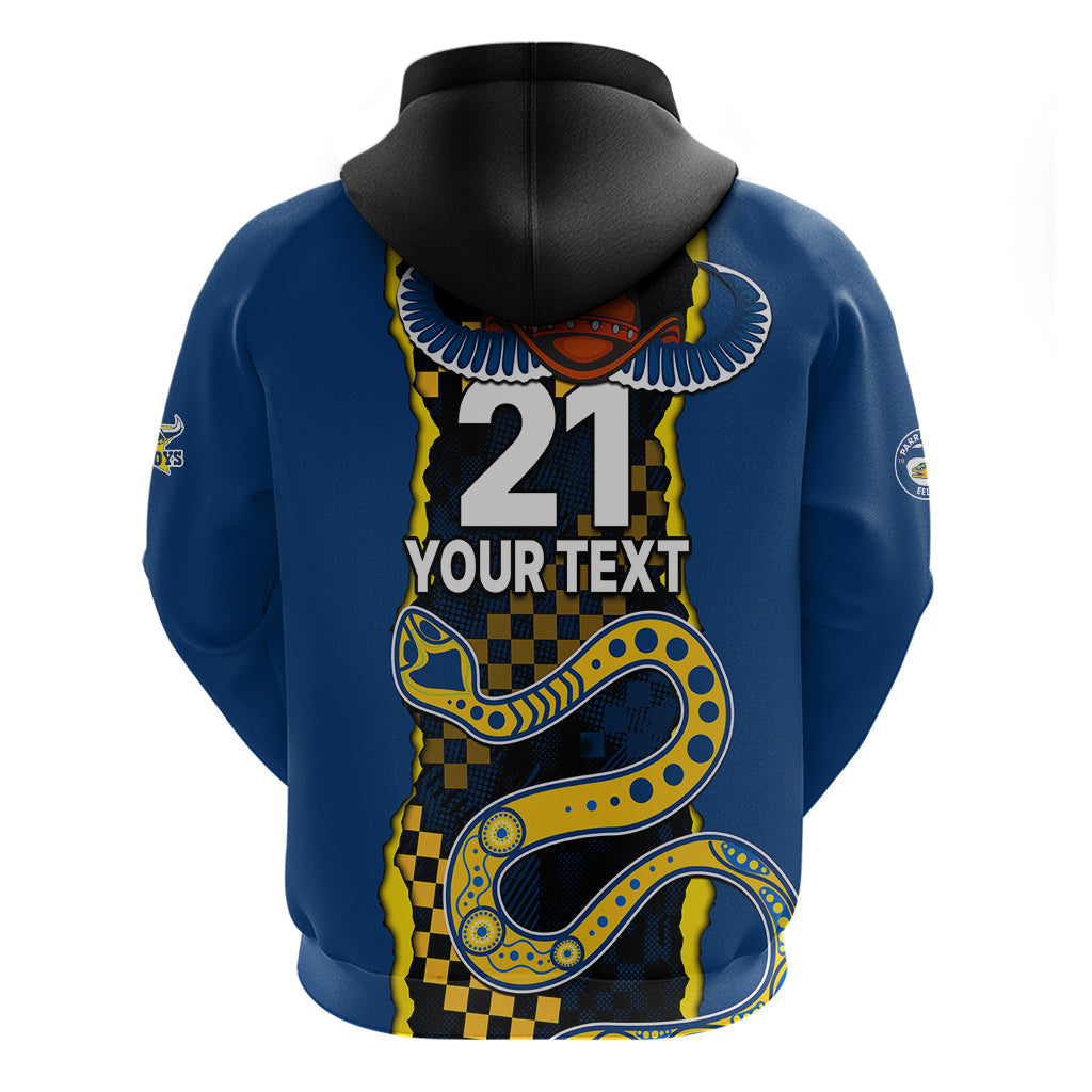 (Custom Text And Number) NRL Combine Cowboys and Parra Eels Hoodie Sporty Style LT9 - Vibe Hoodie Shop