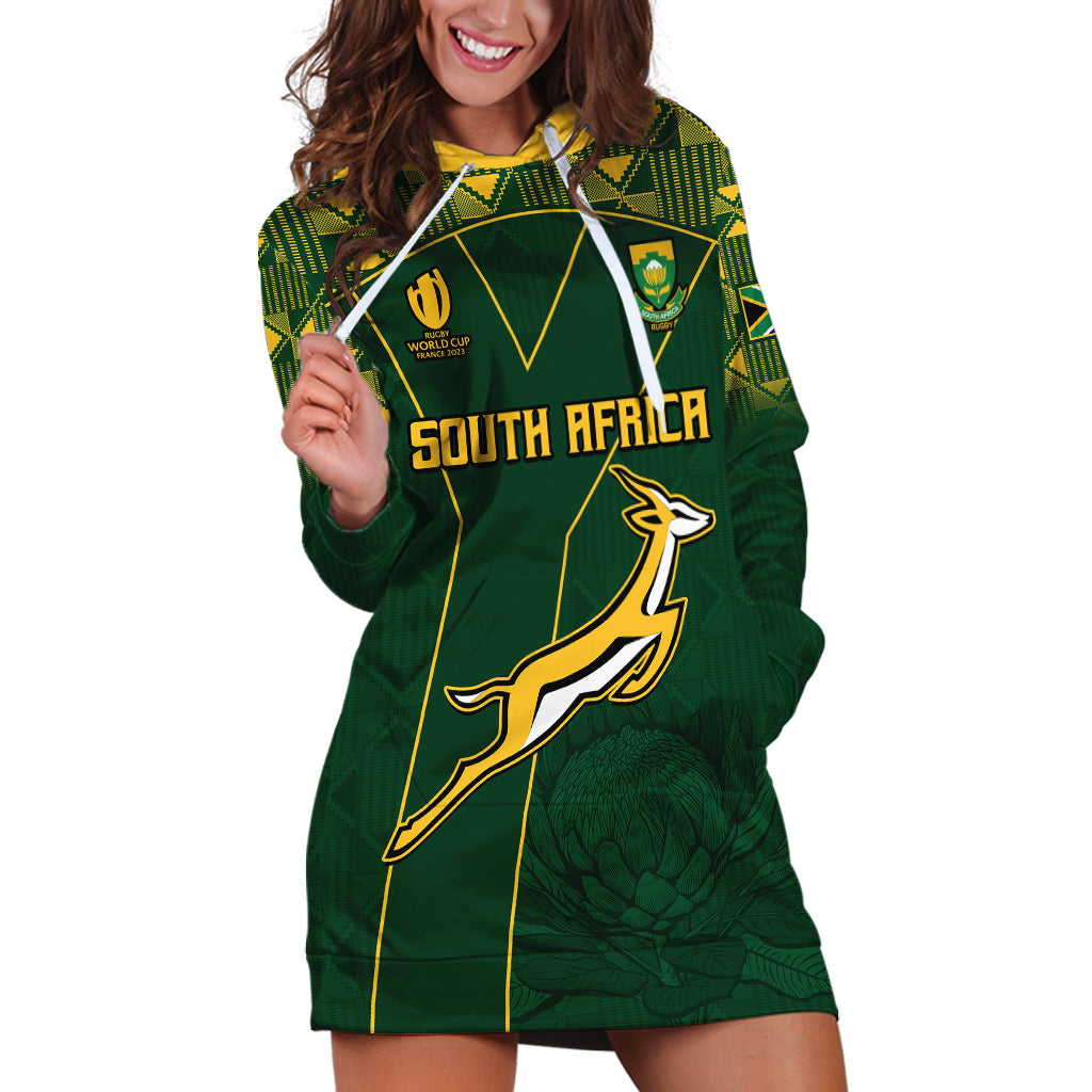 Springboks Rugby Hoodie Dress South Africa Go Champions World Cup 2023 - Vibe Hoodie Shop