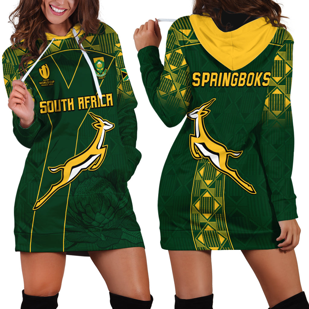 Springboks Rugby Hoodie Dress South Africa Go Champions World Cup 2023 - Vibe Hoodie Shop