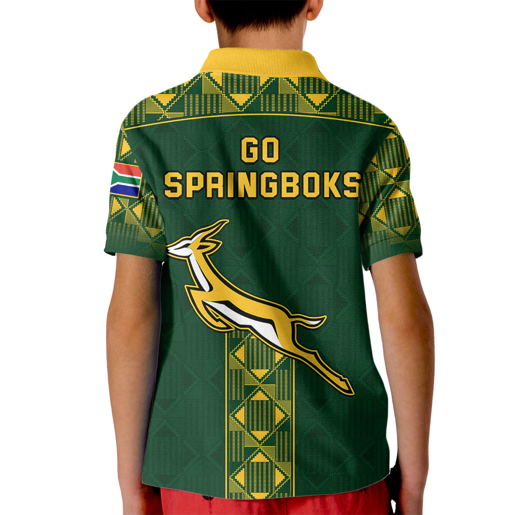 Springboks Rugby Kid Polo Shirt South Africa Go Champions World Cup 2023 - Vibe Hoodie Shop