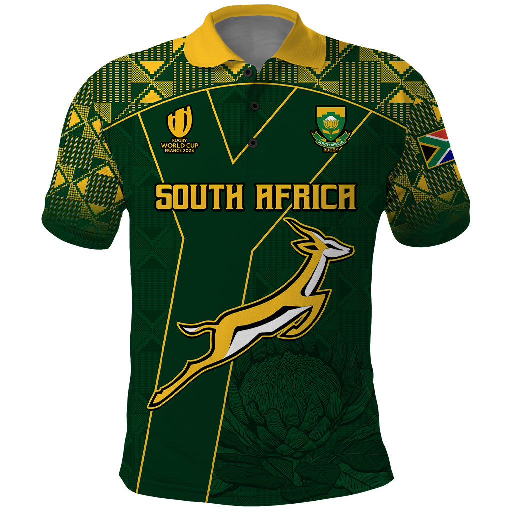 Springboks Rugby Polo Shirt South Africa Go Champions World Cup 2023 LT9 - Vibe Hoodie Shop